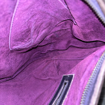 Bottega Veneta Belly Hobo Intrecciato Leather Navy Purple Inside 5077 Medium 40cm