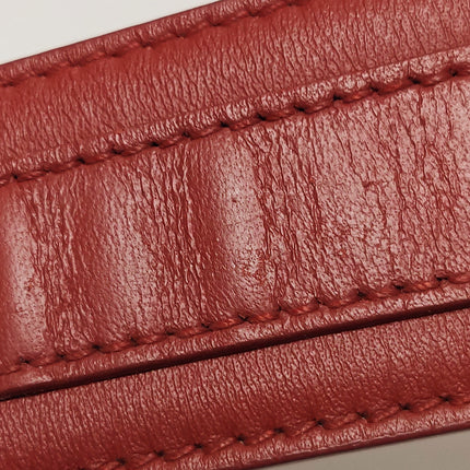 Lady Dior Small My Abcdior Red Lambskin Cannage Leather Gold Hardware