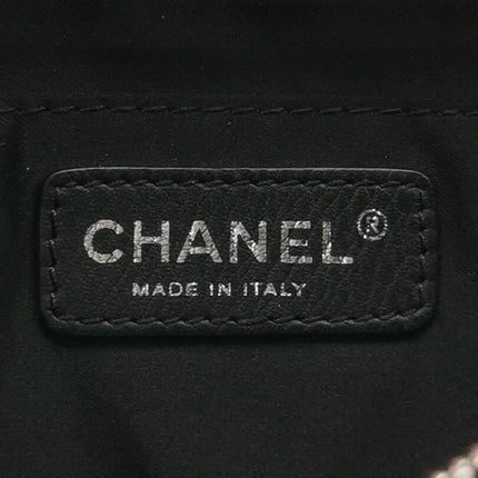 Chanel Baguette Flap Shoulder Bag Lambskin Red and Black Silver Double Chain