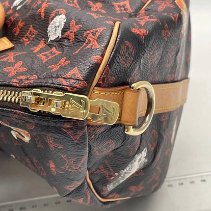 Louis Vuitton Speedy 30 Bandouliere Limited Edition Grace Coddington Catogram Brown