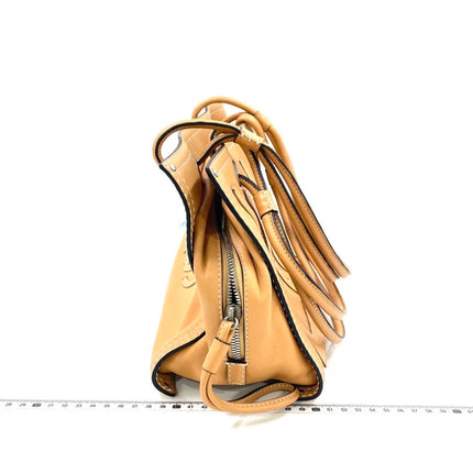Loewe Anagram Love Logo Shopper Tote Camel Beige Medium 33cm