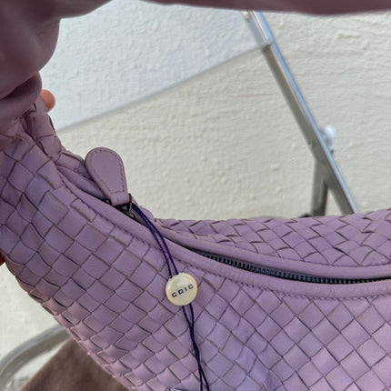 Sold Bottega Veneta Veneta Hobo Medium Lilac Lavender Intrecciato Leather Bag 40cm