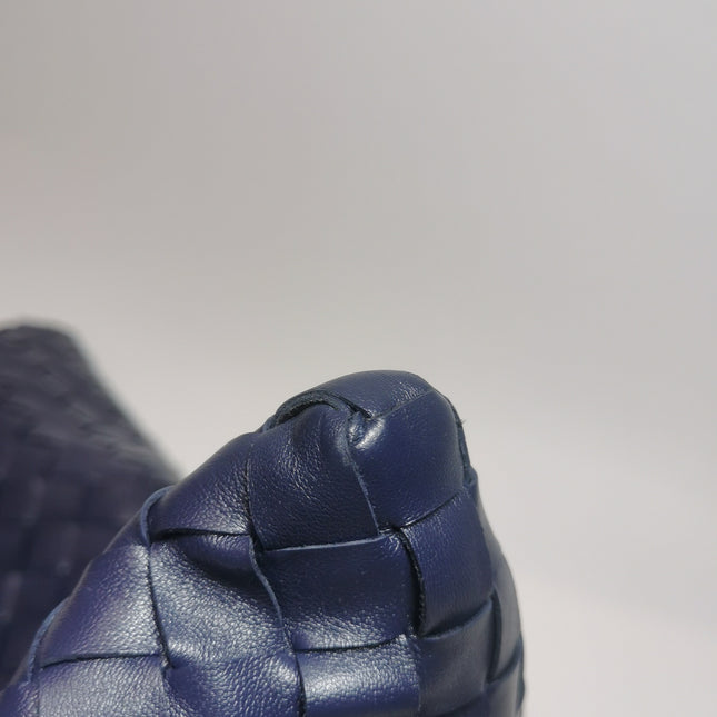 Bottega Veneta Hop Hobo Medium Leather Navy 46cm