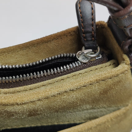 Loewe Brown Suede Shoulder Bag Vintage