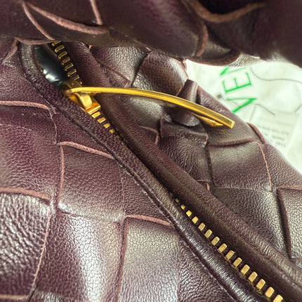 Bottega Veneta Jodie Mini Dark Burgundy Wine Leather