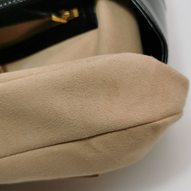 Sold Gucci Jackie 1961 Medium Black Leather Bag with Adjustable Strap