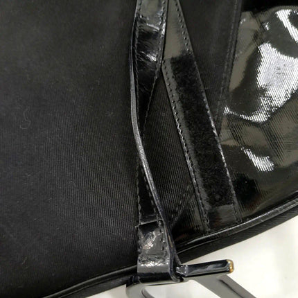 Sold Dior Saddle Vintage So Black Fabric and Patent Leather Shoulder Bag