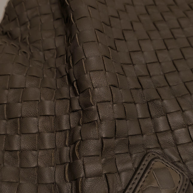 Bottega Veneta Maxi Convertible Tote Dark Chocolate Brown Leather 50cm