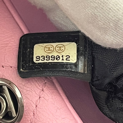 Chanel Cambon Large Pink Calfskin Leather Double Strap Handbag