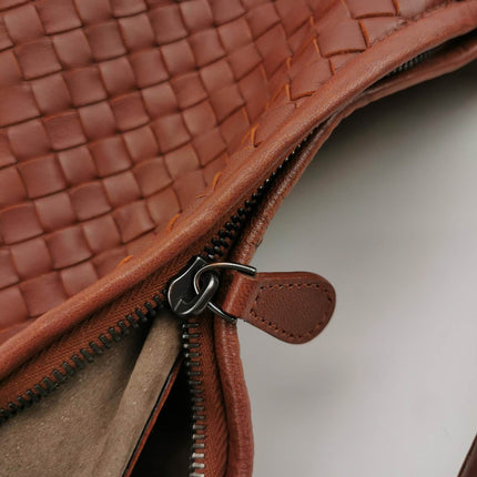 Bottega Veneta Belly Hobo Intrecciato Brick Red Medium 40cm