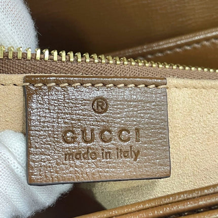 Gucci 1955 Horsebit Shoulder Bag Caramel Brown Small Leather