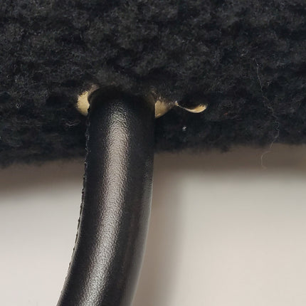 Chanel Coco Handle Small Black Shearling Gold Hardware, 2017