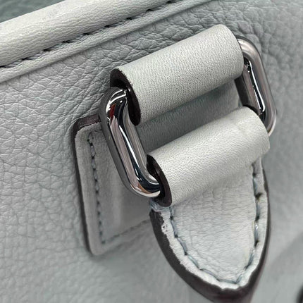 Loewe Amazona 29 Blue Leather Elephant Lock Silver-tone Hardware