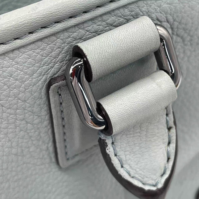 Loewe Amazona 29 Blue Leather Elephant Lock Silver-tone Hardware