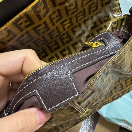 Gucci Jackie Vintage Large Leopard Print Pony-style Calfskin Brown Leather Shoulder Bag