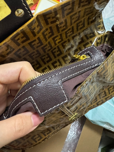 Gucci Jackie Vintage Large Leopard Print Pony-style Calfskin Brown Leather Shoulder Bag
