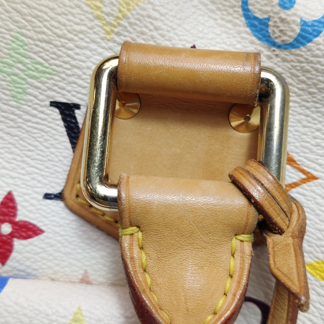 Louis Vuitton x Takashi Murakami Speedy 30 Lock White Multicolor