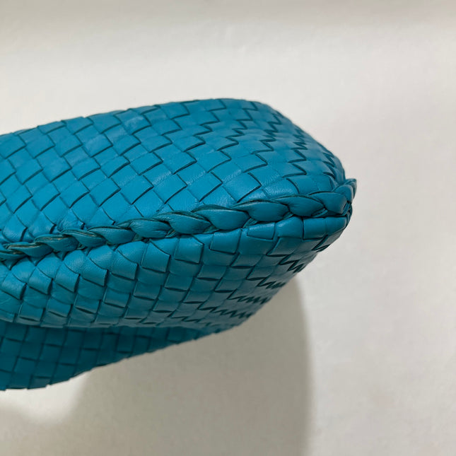 Sold Bottega Veneta Veneta Hobo Large Sky Blue Intrecciato Leather Bag 47cm