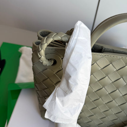 Bottega Veneta Small Andiamo Travertine Handbag