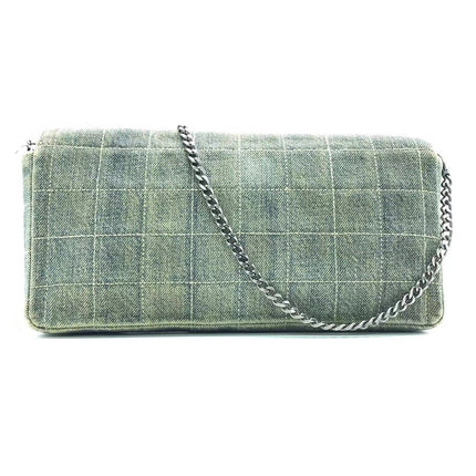 Sold Vintage Chanel East West Denim Shoulder Bag