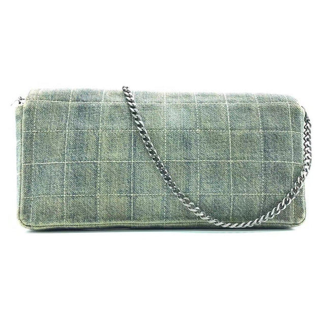 Sold Vintage Chanel East West Denim Shoulder Bag
