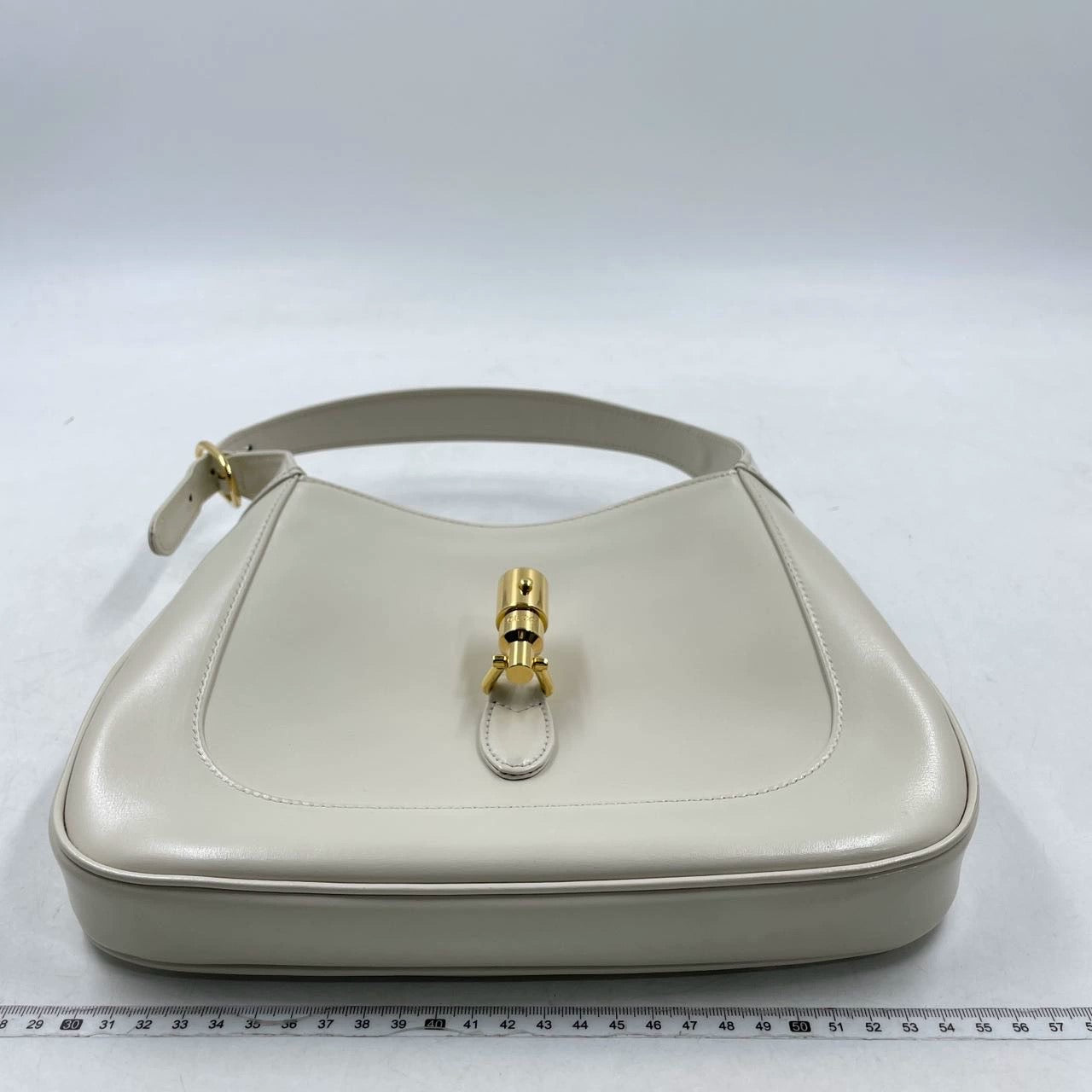 Sold Gucci Jackie 1961 Small Leather Bag with Adjustable Strap White