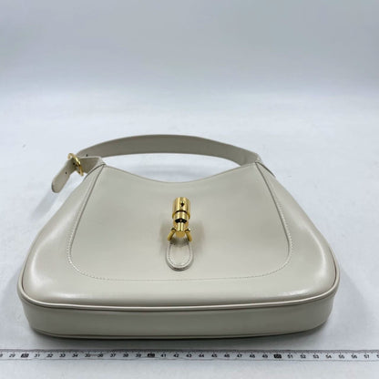 Sold Gucci Jackie 1961 Small Leather Bag with Adjustable Strap White