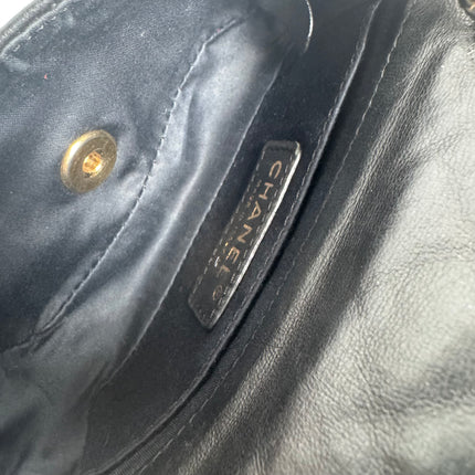 Chanel Classic Flap Super Mini Valentine's Special Black Lambskin Nautical Charms