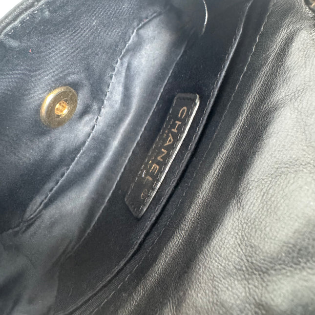 Chanel Classic Flap Super Mini Valentine's Special Black Lambskin Nautical Charms