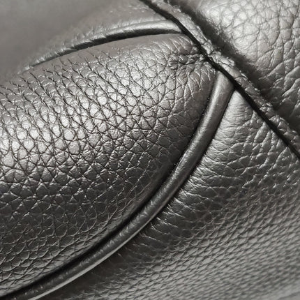 Gucci Jackie 1961 Black Large Pebbled Leather Shoulder Bag with Strap