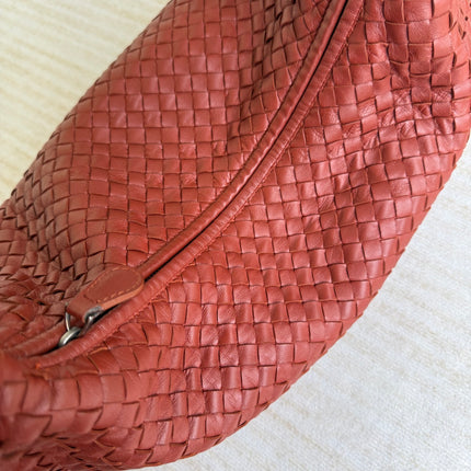 Bottega Veneta Veneta Hobo Large Burgundy 47cm Lambskin Leather