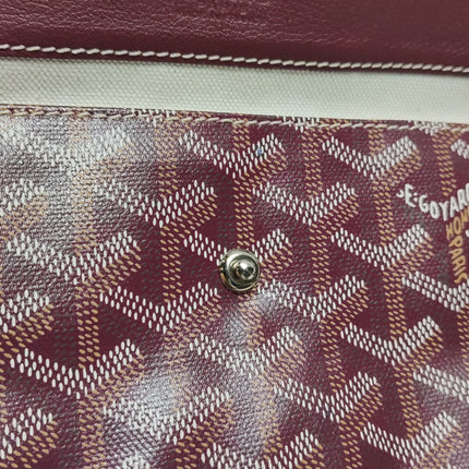 Goyard Saint Louis PM Medium Burgundy Goyardine Tote 2017