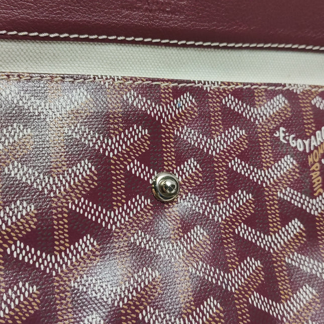 Goyard Saint Louis PM Medium Burgundy Goyardine Tote 2017