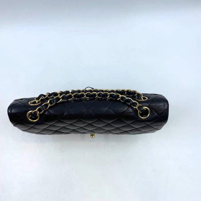 Sold Chanel Timeless/ Classic Flap Medium Black with 24k Gold Plated Hardware