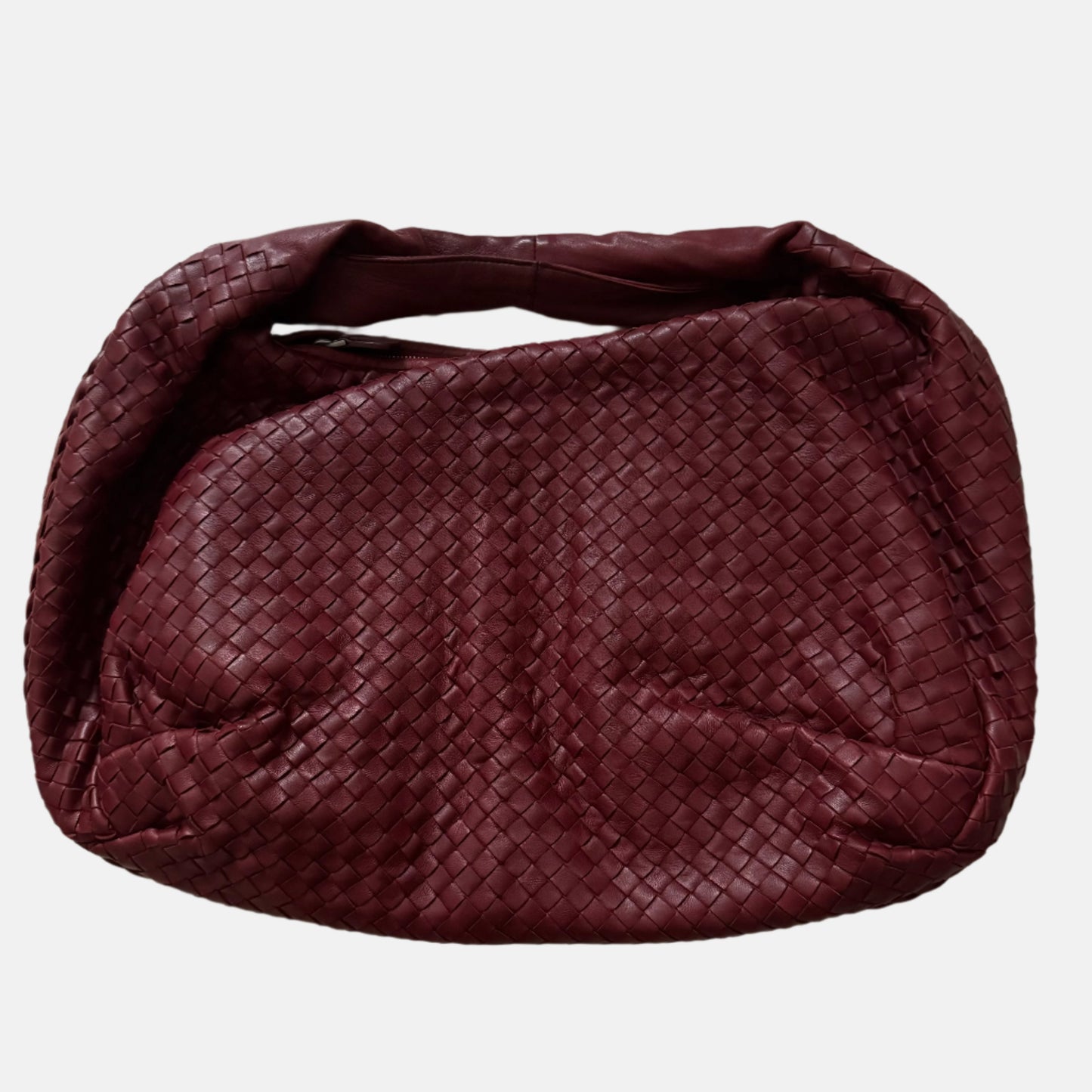 Bottega Veneta Belly Hobo Intrecciato Burgundy Ancora Red Large 50cm