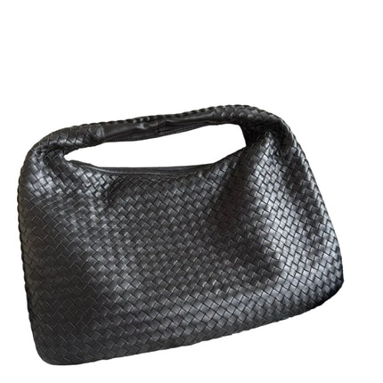 Bottega Veneta Intrecciato Hobo Bag Medium Black Lambskin leather 45cm