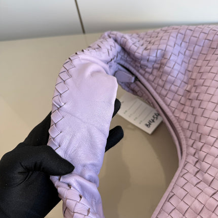 Bottega Veneta Hobo Bag Lambskin leather Lilac Purple Large 47cm