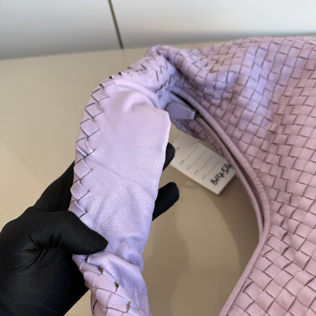 Bottega Veneta Hobo Bag Lambskin leather Lilac Purple Large 47cm