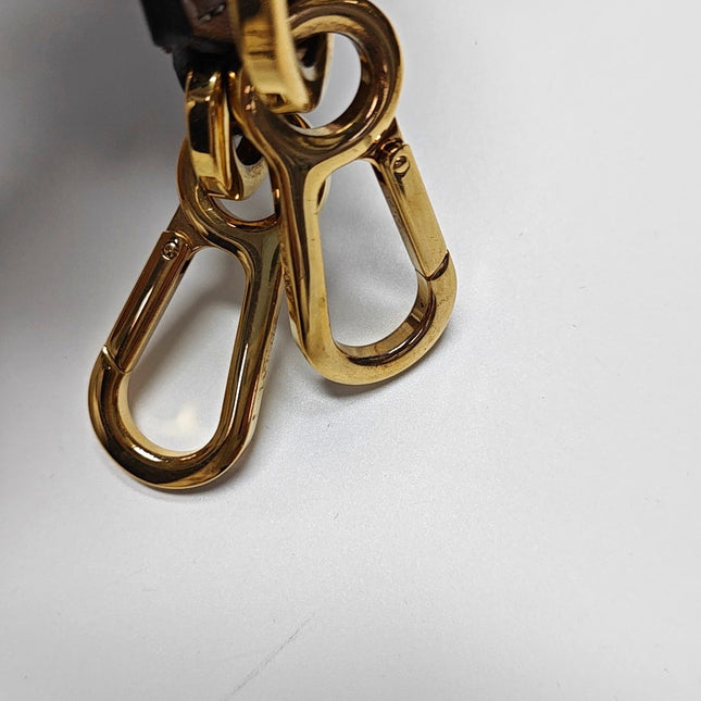 Loewe Puzzle Medium Sand Beige Calfskin Leather Bag Brown Strap