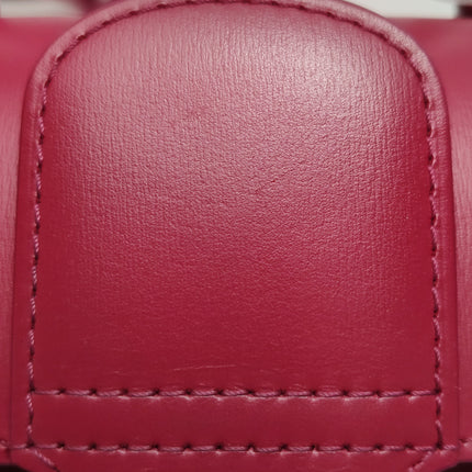Delvaux Brilliant Mini Red Calfskin Leather Top Handle Crossbody Bag