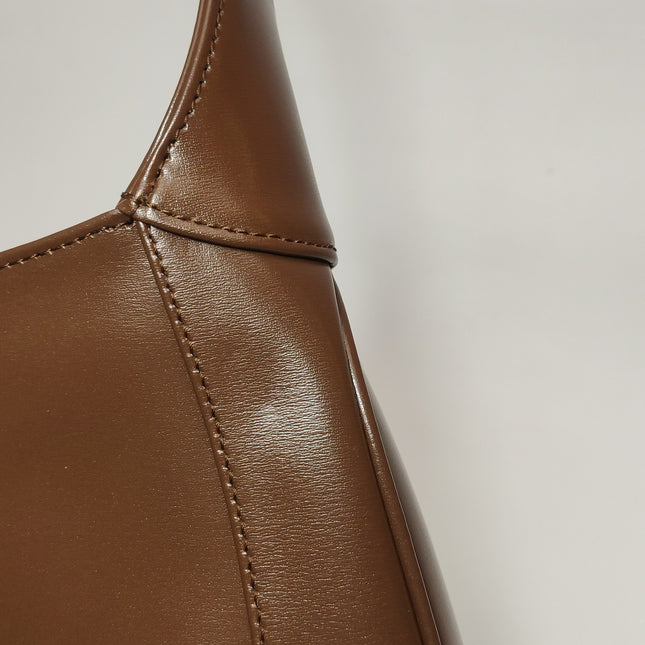 Gucci Jackie 1961 Small Brown Smooth Leather Bag