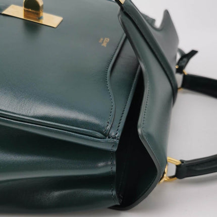 Sold Celine 16 Bag Small Dark Green Smooth Calfskin Leather