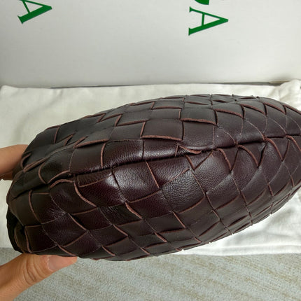 Bottega Veneta Jodie Mini Dark Burgundy Wine Leather