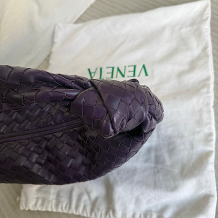 Bottega Veneta Jodie Small Purple Intrecciato Leather Gold Hardware