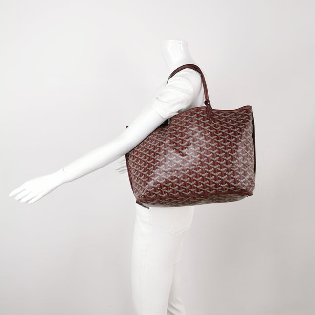 Goyard Anjou PM Medium Tote Burgundy Reversible Leather Lining