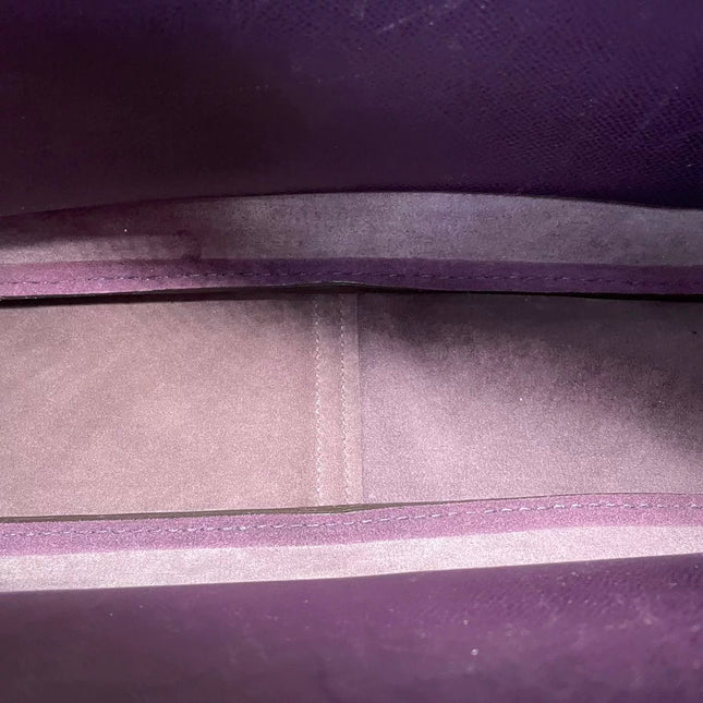 Hermès Trim 31 Purple Raisin Epsom Leather Shoulder Bag