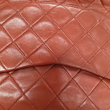 Sold Chanel Classic Flap Vintage 1989 Red Lambskin Leather with 24k Gold Hardware