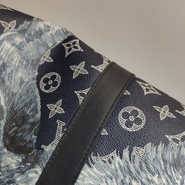 Louis Vuitton x Chapman Brothers Keepall 55 Bandouliere Lion Navy