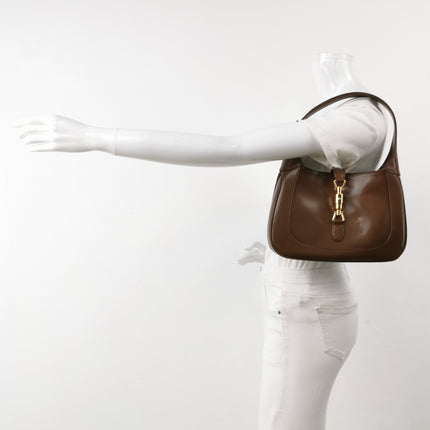 Gucci Jackie 1961 Small Brown Smooth Leather Bag
