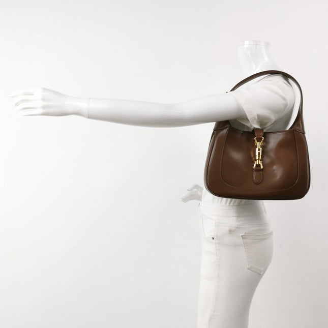 Gucci Jackie 1961 Small Brown Smooth Leather Bag